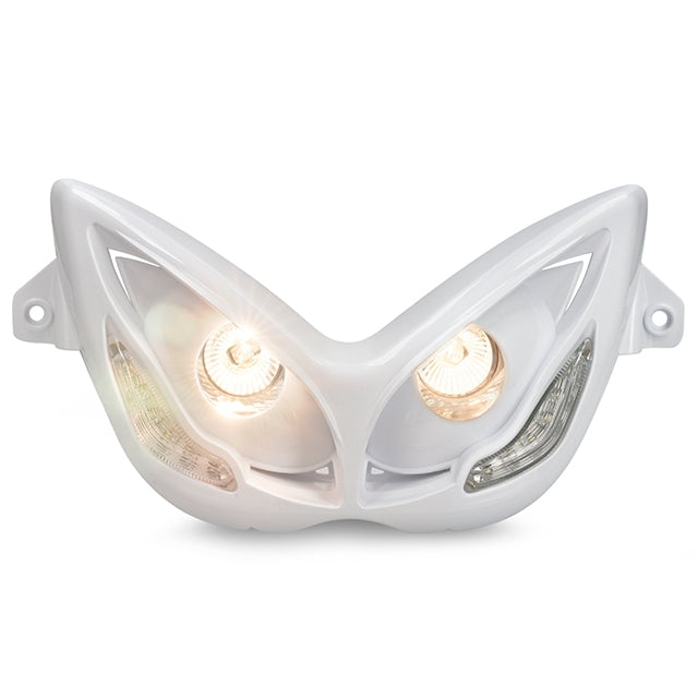 AP50OP166.LED.WH Ottica doppia LED Angel Eyes Yamaha Aerox 50 <13 AllPro