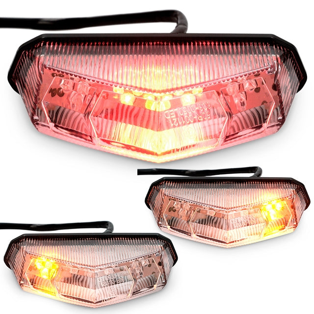 AP50RL100.UNI.CE Fanale posteriore LED con indicatori blackline AllPro - trasparente