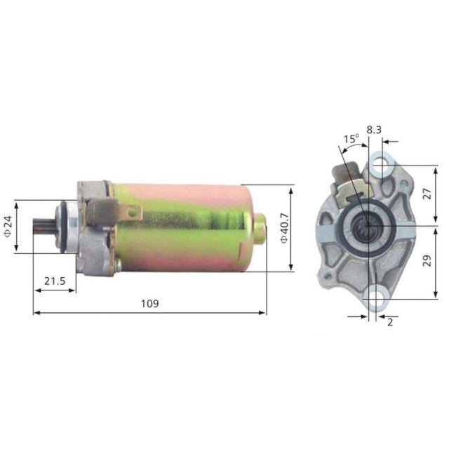 AP50SM90.140 Motorino avviamento Piaggio 50 4T / Derbi euro 3 50 Allpro