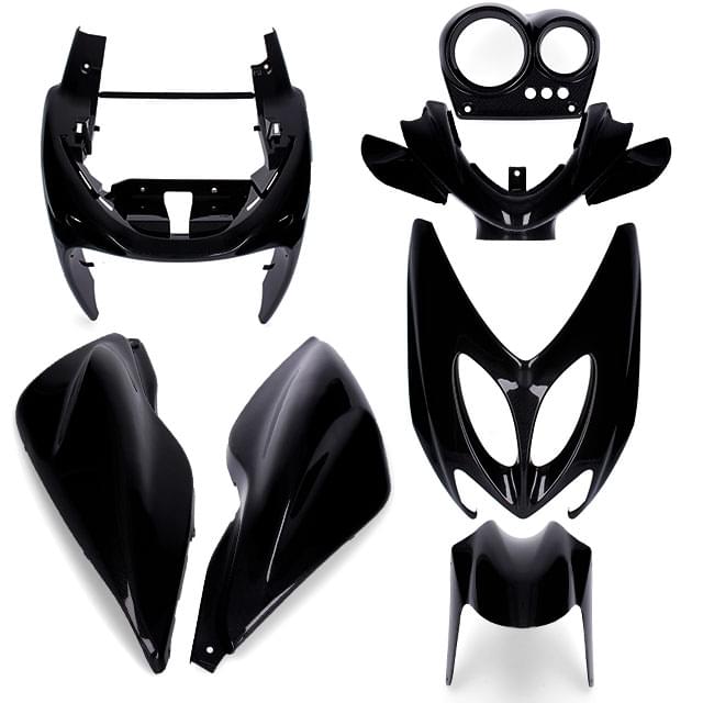 AP55BP10.900.SS.BK Kit carena Yamaha Aerox / MBK Nitro <13 7 pezzi AllPro
