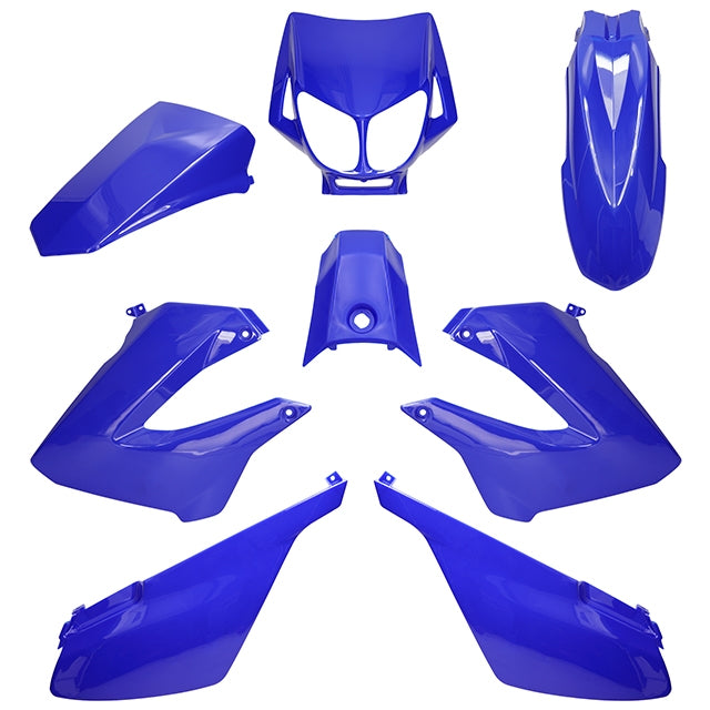 AP55BP10.983.IBL Kit carena Derbi Senda 00-10 8 pezzi iniezione AllPro