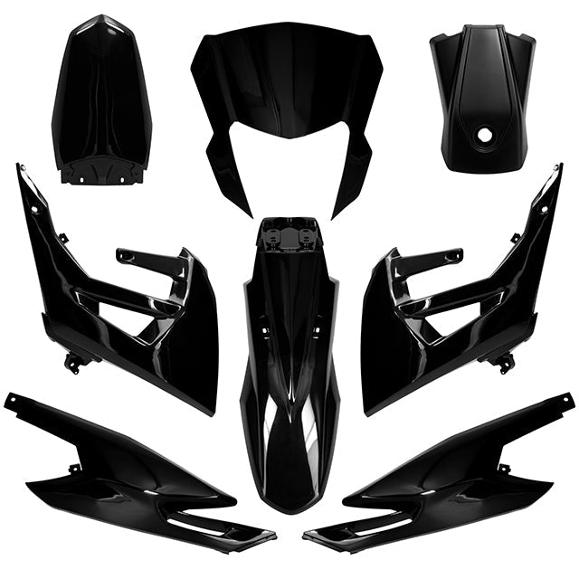 AP55BP10.985.IBK Kit carena Derbi Senda Racing 50 SM / Limited 18-21 8 pezzi iniezione AllPro