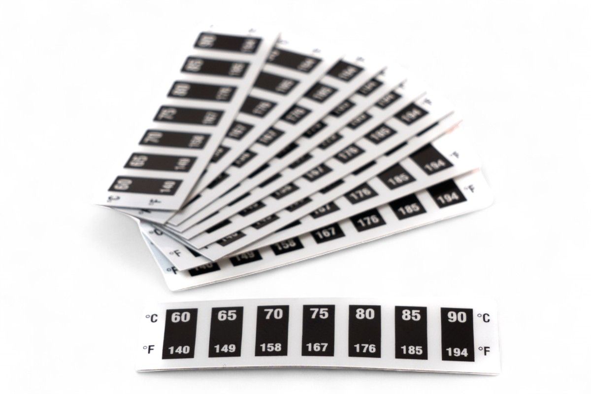 AT0028 Termometri adesivi reversibili da 60 a 90°C (10 pezzi)