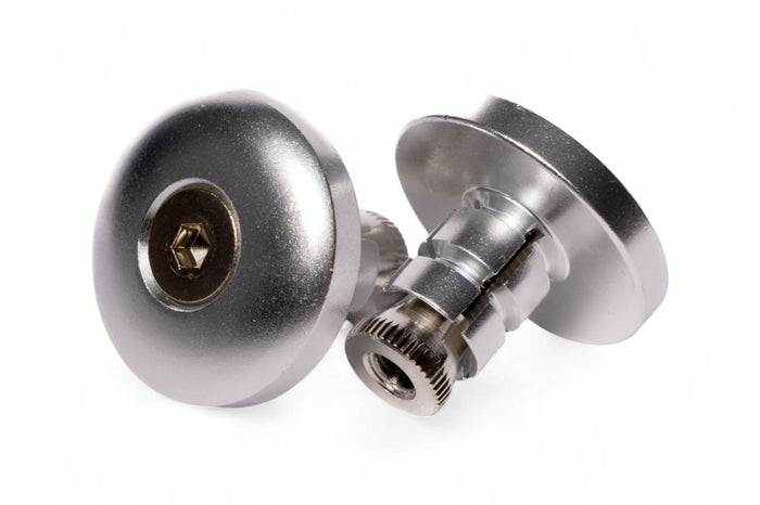 AV2010 Coppia tappi in alluminio per chiusura estremità manubrio ø 14mm