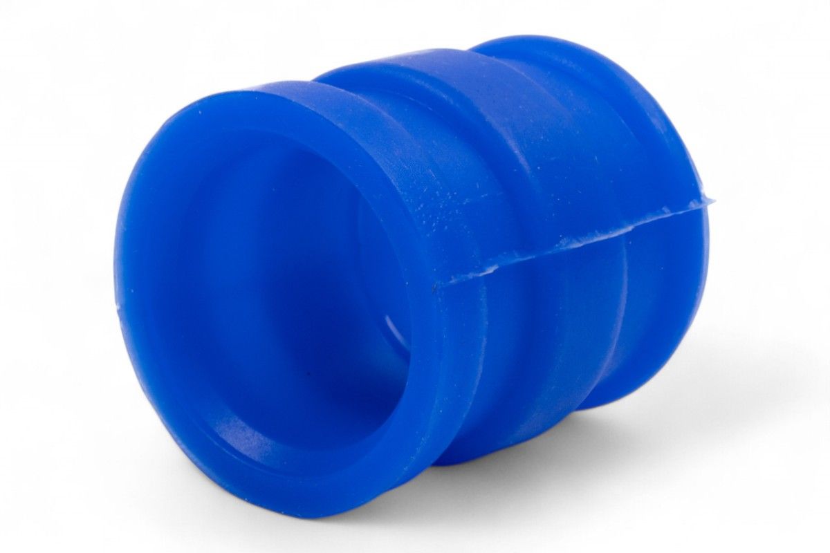 AV3408B Manicotto silenziatore in gomma blu - ø interno 29mm da un lato/30mm dall'altro, lunghezza 45mm