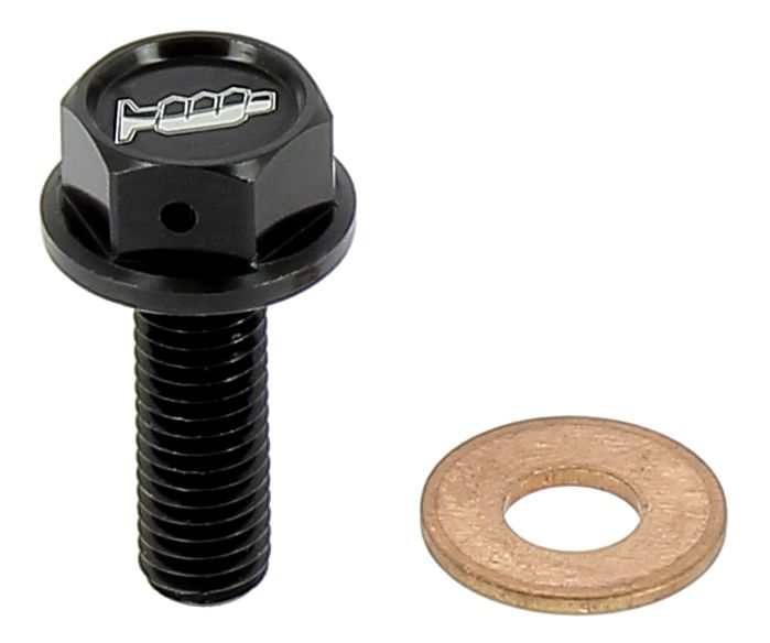 AV3441N Tappo drenaggio olio con inserto magnetico M8 x 25mm passo 1,25 - HONDA - Nero