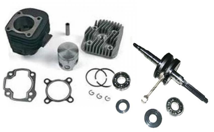 kt00087+im07059 kit dr cilindro albero cuscinetti paraoli 70cc minarelli orizontale