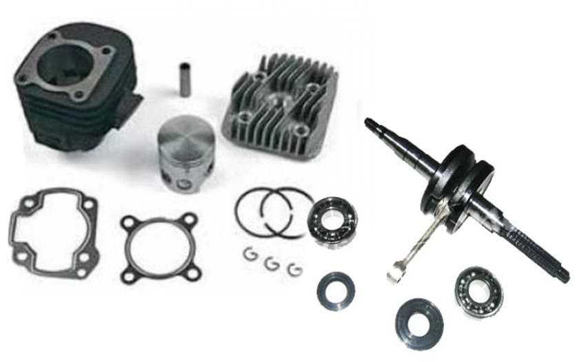 kt00087+im07059 kit dr cilindro albero cuscinetti paraoli 70cc minarelli orizontale