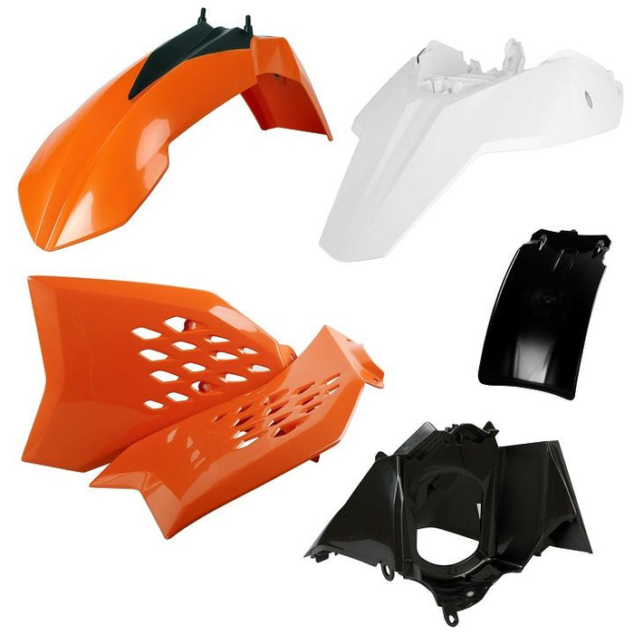 CM91214 Kit plastiche KTM Arancione/Bianco