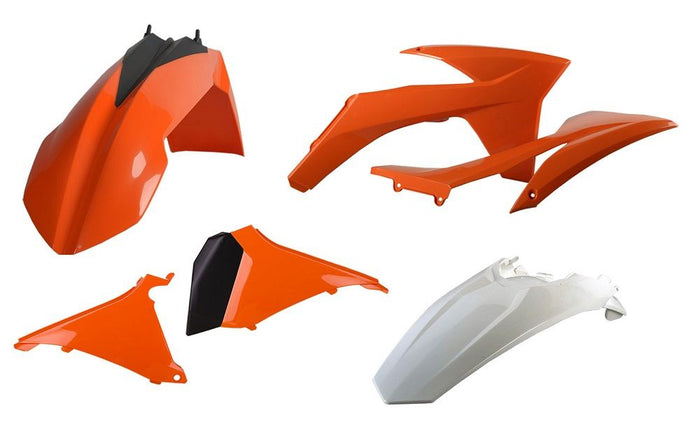 CM91224 Kit plastiche KTM Arancione/Bianco