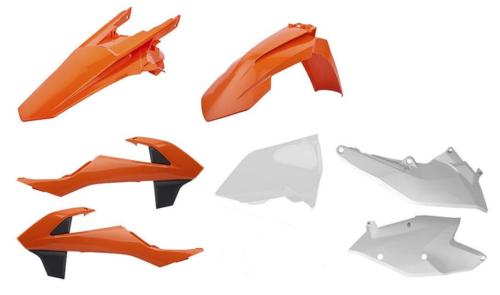 CM91227 Kit plastiche KTM Arancione16/Bianco