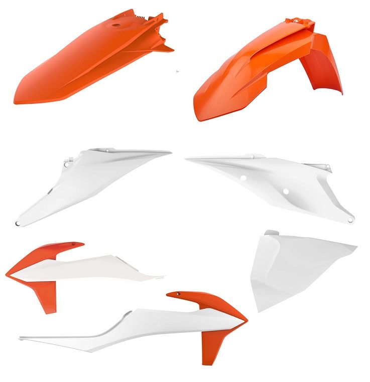CM91230 Kit plastiche KTM Arancione16/Bianco20
