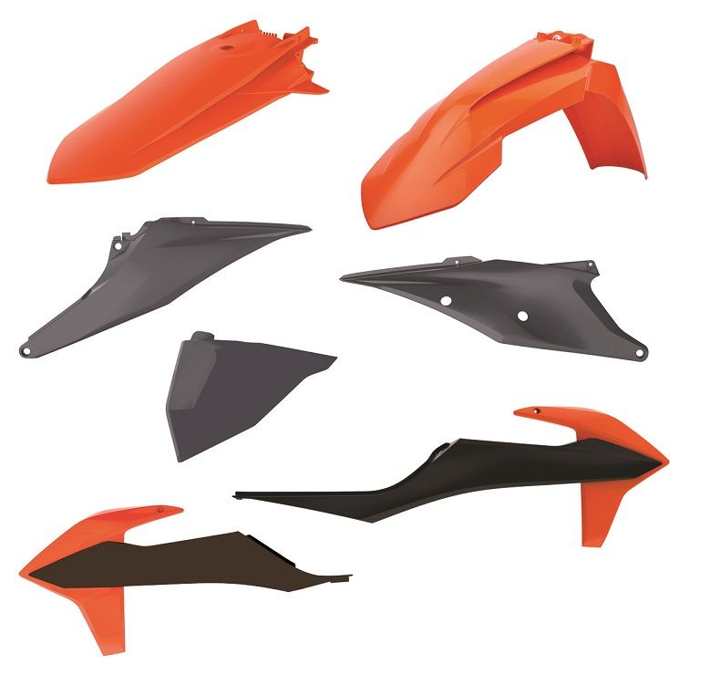 CM91242 Kit plastiche KTM Arancione16/Nardo grey