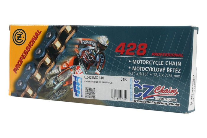 CZ428MX.140 Catena CZ 428 MX - 140 maglie - Oro