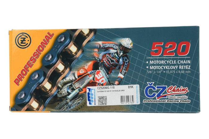 CZ520MG.118 Catena CZ 520 M - 118 maglie - Oro