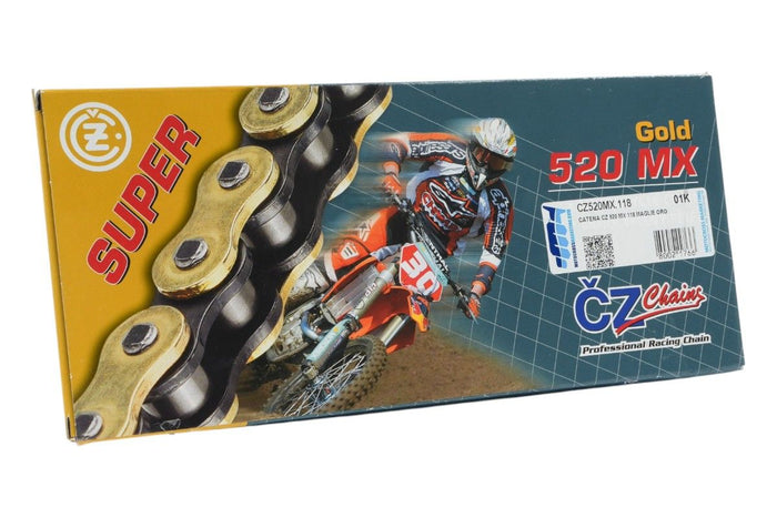 CZ520MX.118 Catena CZ 520 MX - 118 maglie - Oro