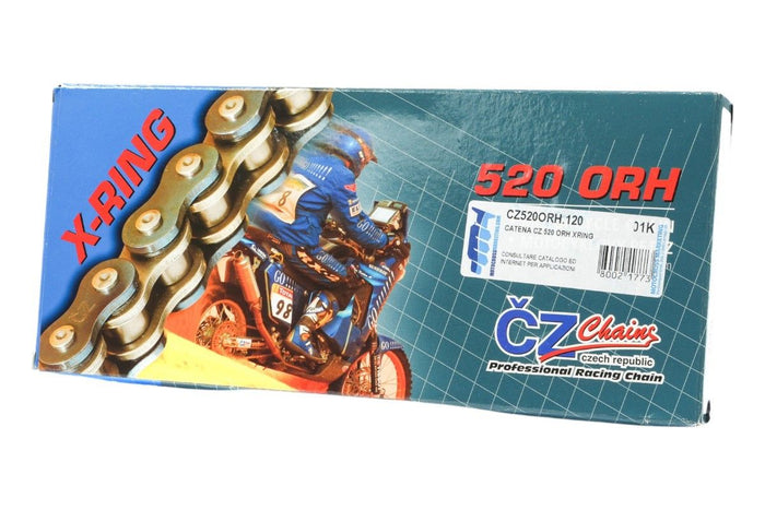 CZ520ORH.120 Catena CZ 520 ORH - 120 maglie - Nero - con X-ring