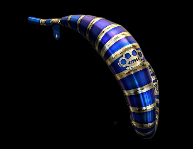 marmitta dbr factory blue titanium 50cc (imbocco 25mm) per hm tutti i modelli