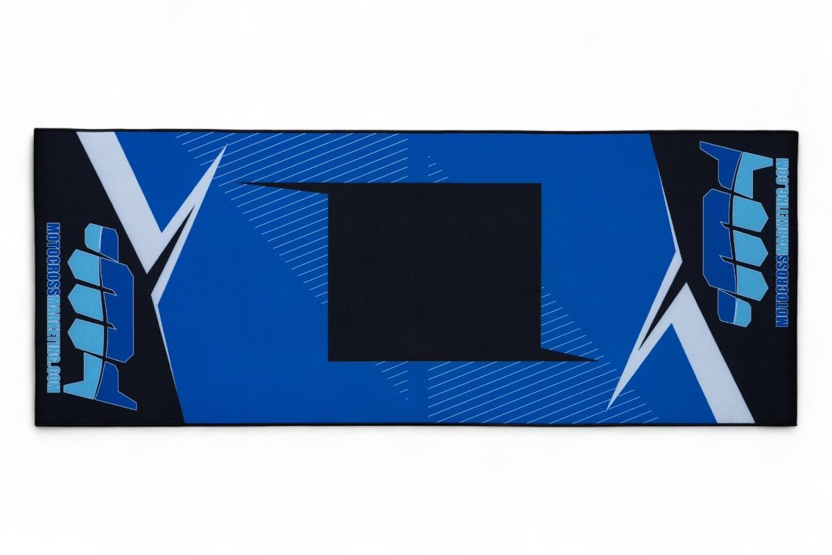 GD100B Tappeto paddock MOTOCROSS MARKETING - Blu