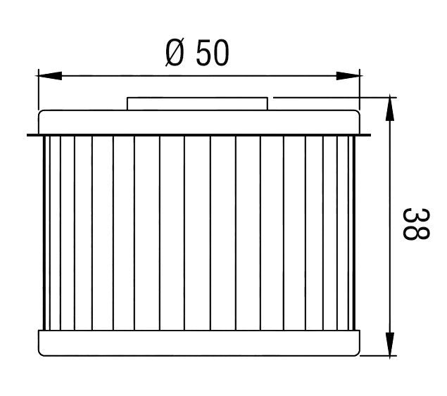 HF103 Filtro olio HI-FLO - HONDA