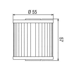 HF123 Filtro olio HI-FLO - KAWASAKI