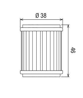 HF141 Filtro olio HI-FLO - BETA HM MINARELLI TM YAMAHA