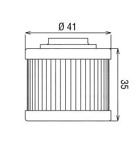 HF186 Filtro olio HI-FLO - APRILIA