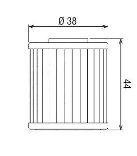 HF207 Filtro olio HI-FLO - BETA KAWASAKI SUZUKI
