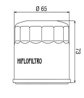 HF303C Filtro olio HI-FLO cromato - HONDA KAWASAKI YAMAHA