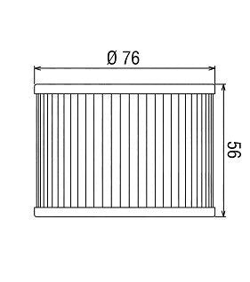 HF401 Filtro olio HI-FLO - HONDA KAWASAKI YAMAHA