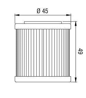 HF563 Filtro olio HI-FLO - APRILIA HUSQVARNA PIAGGIO