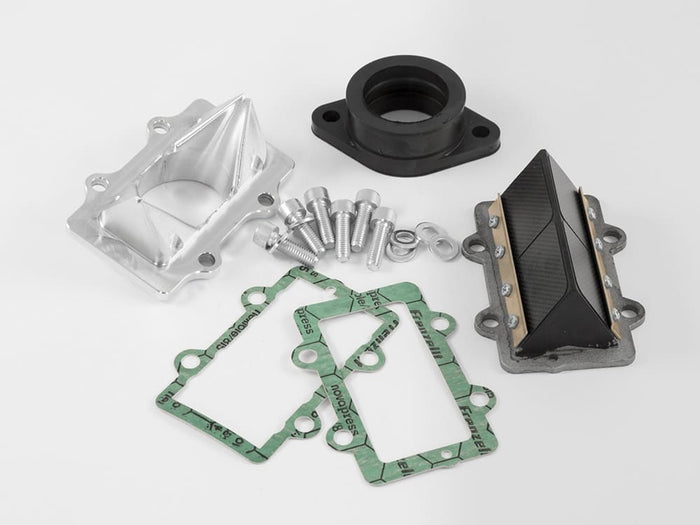 Alimentazione comp. 8.1-K4 per 70cc, collettore corto, per carburatore Ø30mm, carter 8.1 Piaggio