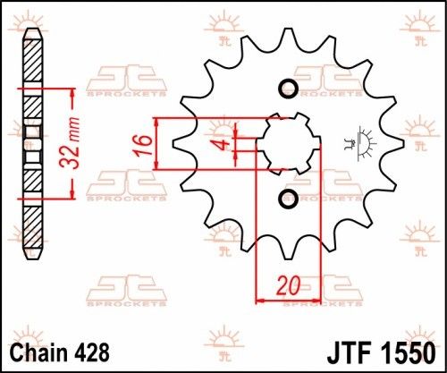JTF1550.14 Pignone JT - 14 denti - BETA HM YAMAHA