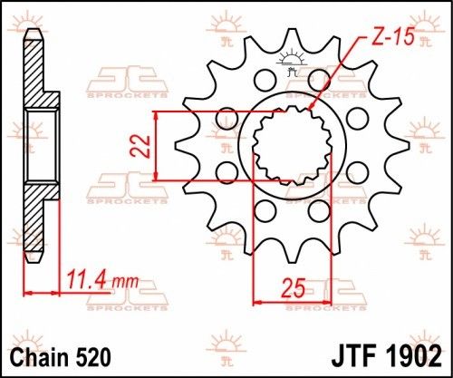 JTF1902.14 Pignone JT - 14 denti - HUSQVARNA KTM KOVE