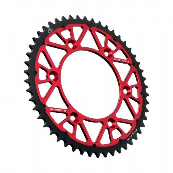 JTX210.50R Corona JT TWINSTAR bi-metallo rosso - 50 denti - HONDA