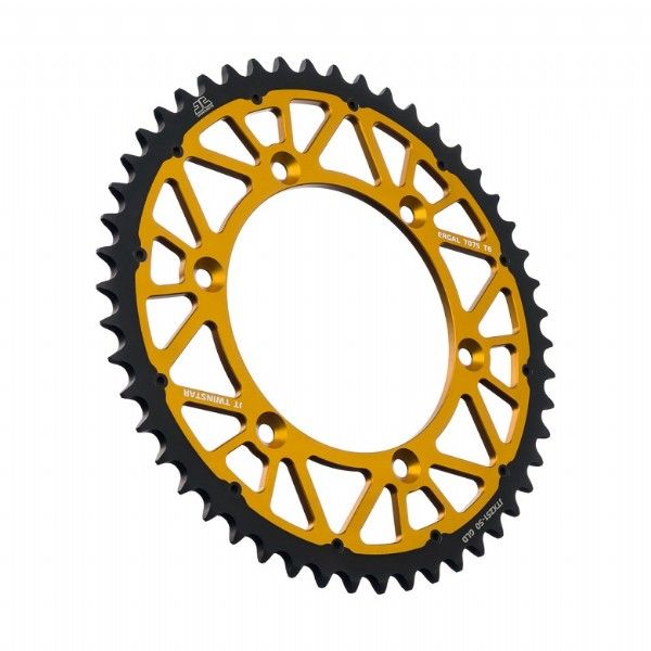 JTX251.50O Corona JT TWINSTAR bi-metallo oro - 50 denti - FANTIC YAMAHA