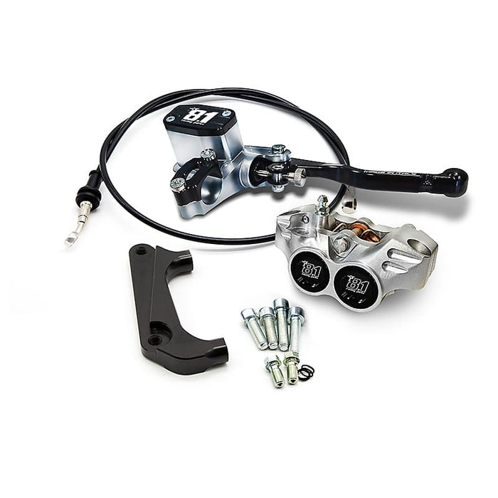 Kit freno ant. comp. 8.1 con MC-11 + pinza New Era per Forcelle F36 F37 Paioli Malossi : colore_pinza - nero