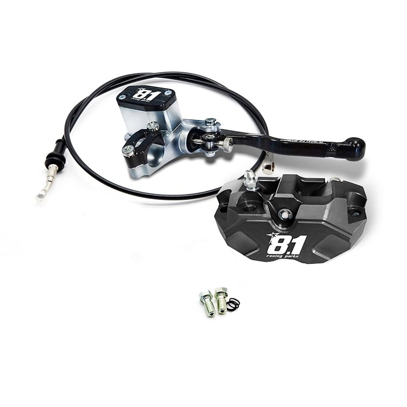 Kit freno ant. completo 8.1 con pompa MC-11 + pinza Hurricane 84mm + tubo per Pitbike : colore_pinza - nero