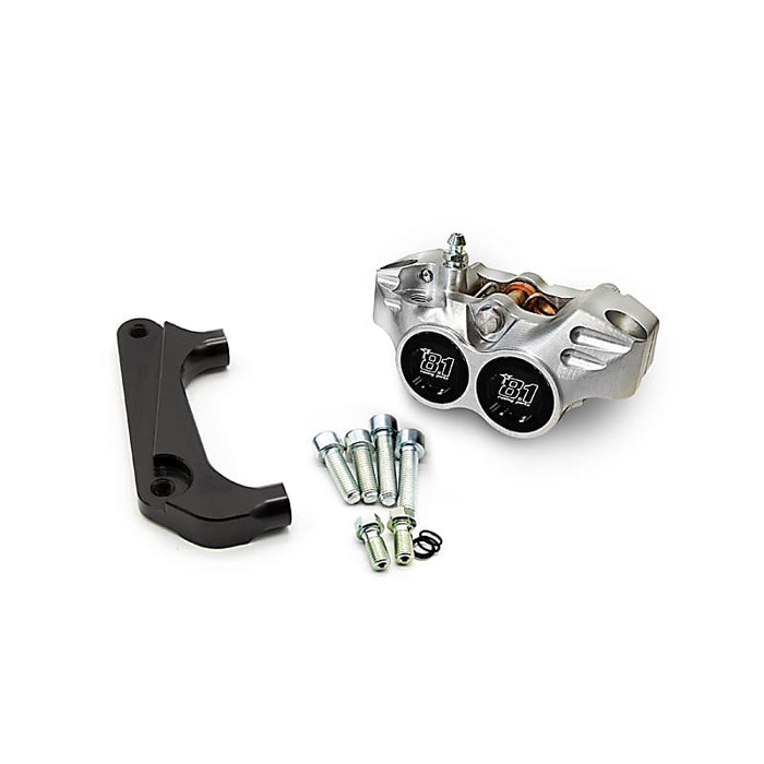 Kit freno ant. parz. 8.1 con pinza New Era per Forcelle F36 F37 Paioli Malossi : colore_pinza - nero