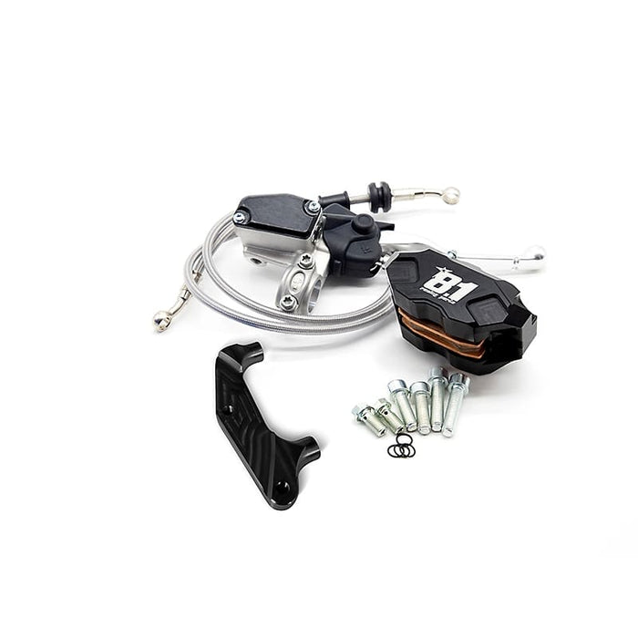Kit freno ant. rad. comp. 8.1 con pinza Hurricane per forcelle Malossi F32 : colore_pinza - titanio
