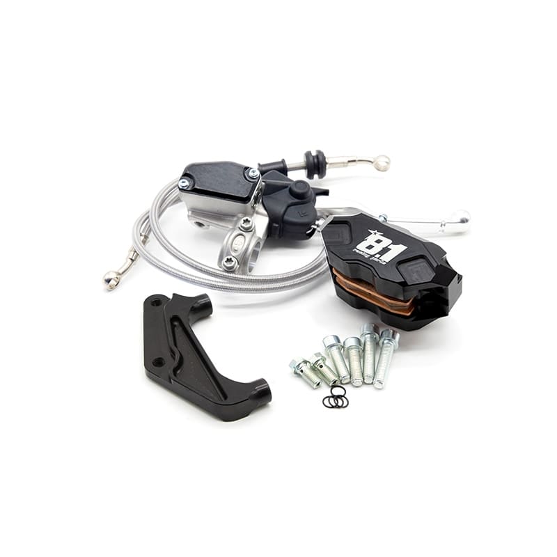 Kit freno anteriore completo 8.1 con pinza Hurricane per Gilera Runner 125-180cc 2T : colore_pinza - nero
