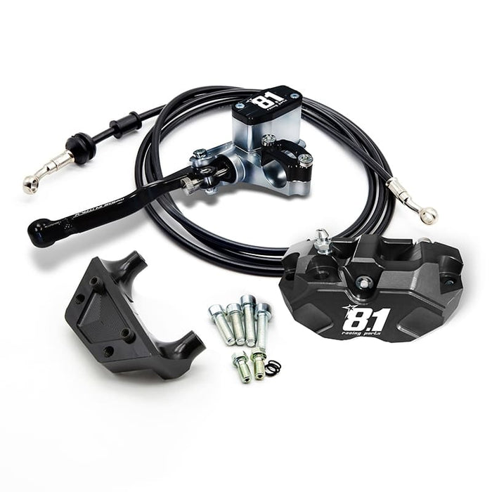 Kit freno post. comp. 8.1 con MC-11 + pinza Hurricane tamburo-disco per Jog R/Aerox/Nitro/Phantom/Booster. : colore_pinza - nero