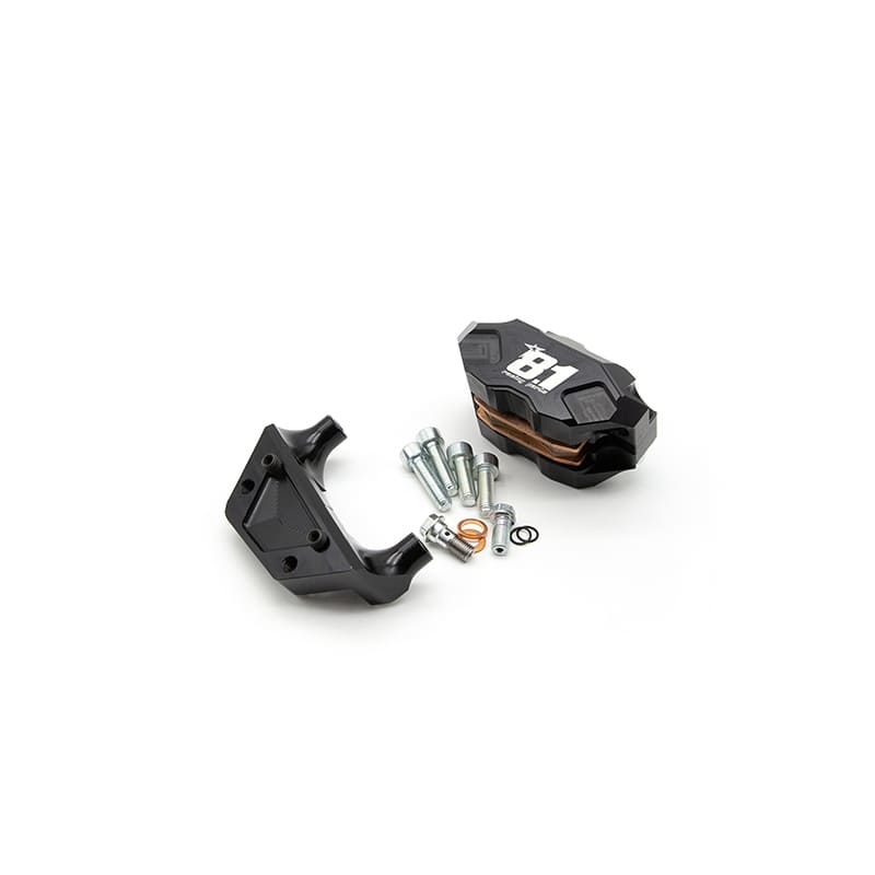 Kit freno post. Parz. 8.1 con pinza Hurricane tamburo-disco per Jog R/Aerox/Nitro/Phantom/Booster : colore_pinza - nero