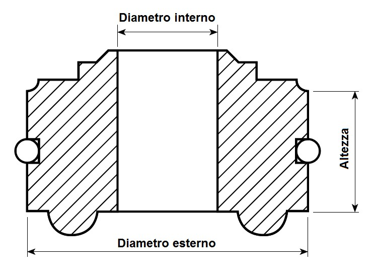 KYB502.00516 Testina completa KYB 16x46x20 mm