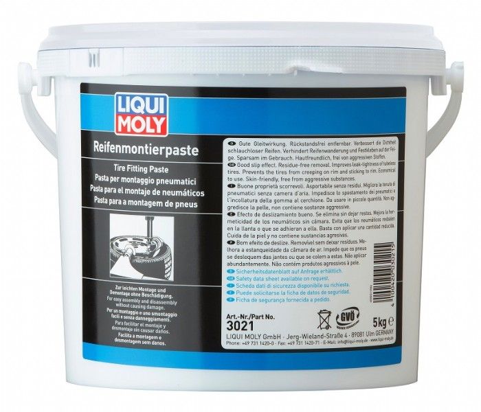 LM03021 Pasta montaggio pneumatici LIQUI MOLY, colore bianco - 5 KG