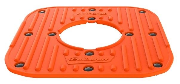 P8985900001 Pianale in gomma con clips di montaggio per POLISPORT Track Stand - Arancione
