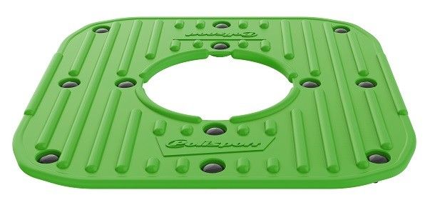 P8985900004 Pianale in gomma con clips di montaggio per POLISPORT Track Stand - Verde