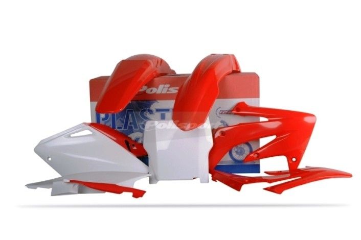 P90083 Kit plastiche HONDA Rosso cr04/Bianco