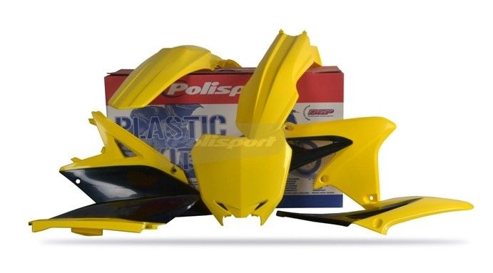 P90252 Kit plastiche SUZUKI Giallo rm01/Nero