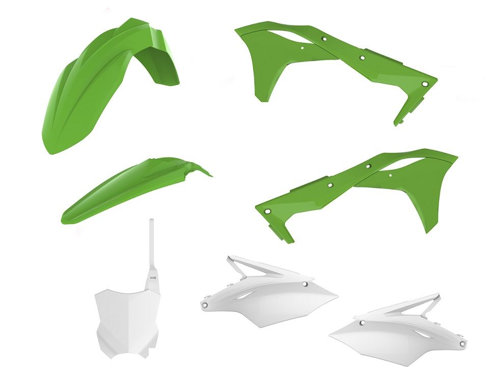 P90807 Kit plastiche KAWASAKI Verde05/Bianco
